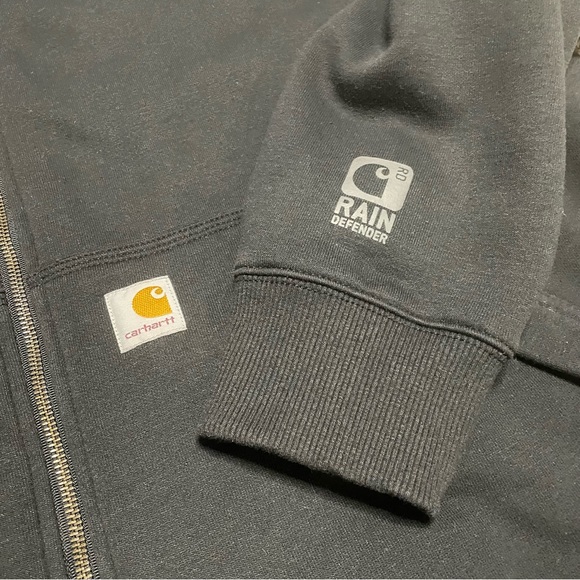 Men’s Carhartt Rain Defender Relaxed Fit Sherpa Lined Zippered Sweatshirt XXL - Picture 5 of 7